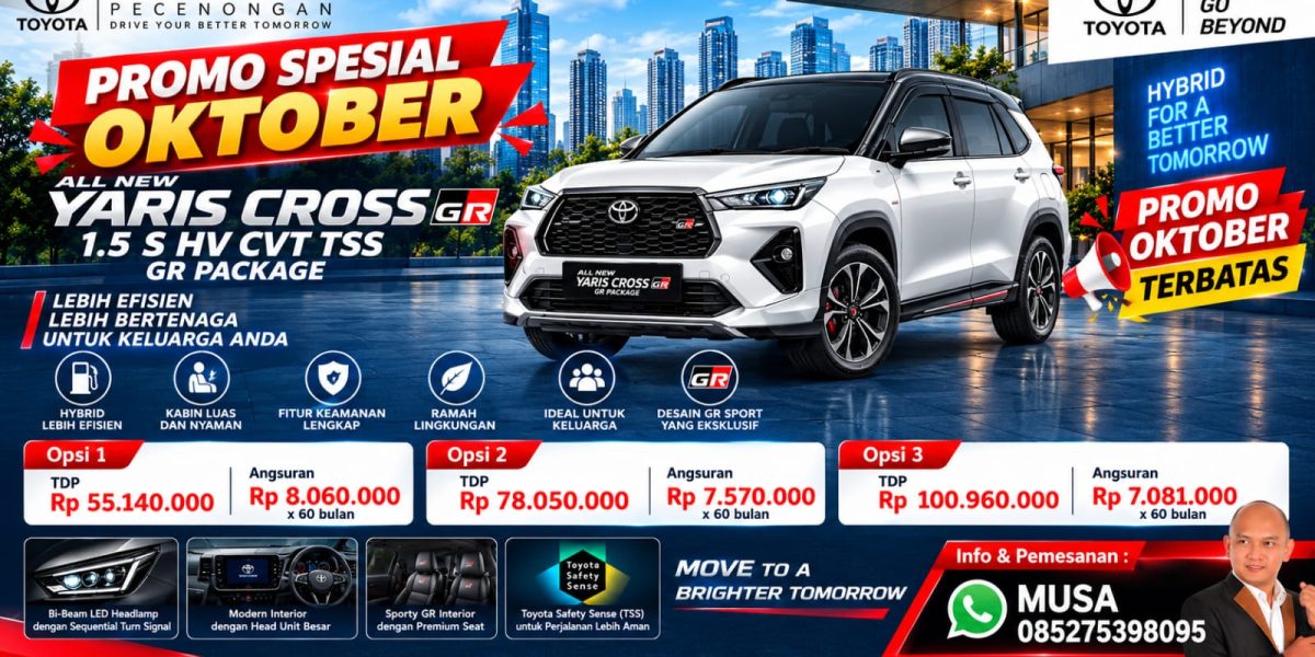 Promo Yaris Cross Banner Oktober
