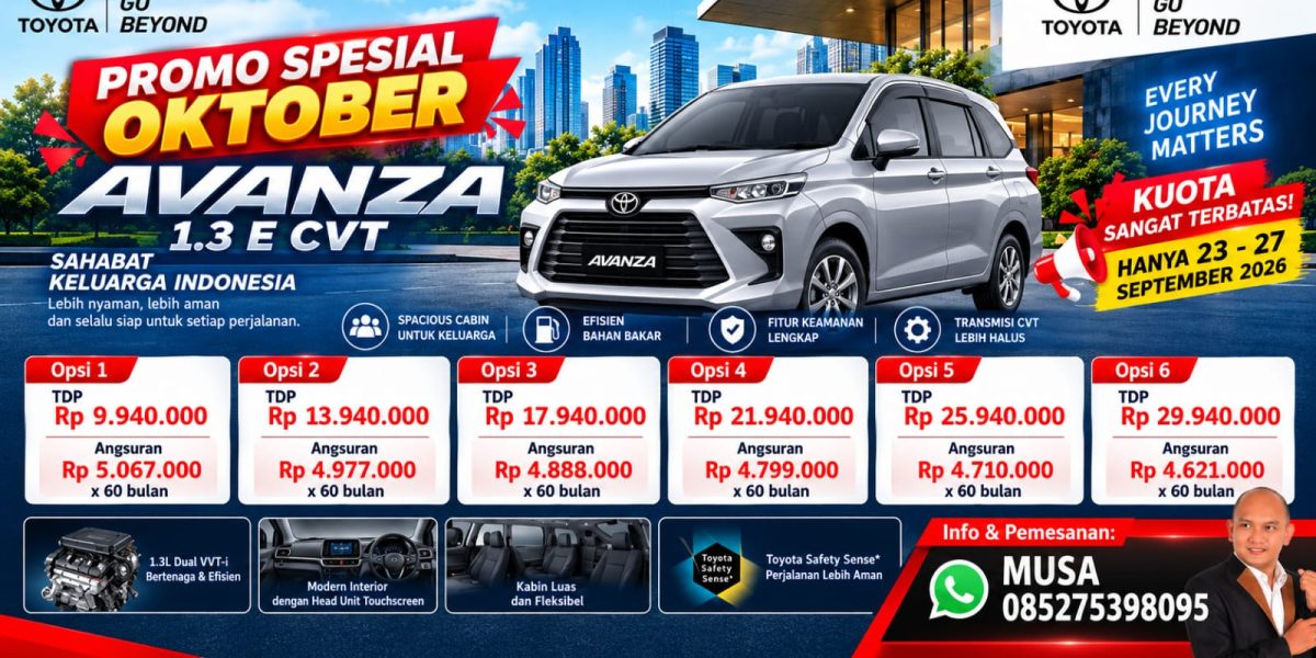Promo Avanza Oktober Banner